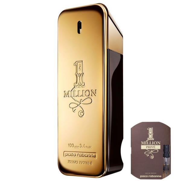 Kit 1 Million Paco Rabanne EDT - Perfume 100ml+1 Million Priv Paco Rabanne EDP - Perfume 1,5ml