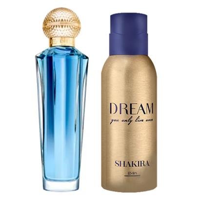Kit 1 Perfume Dream Shakira Eau de Toilette 80ml + 1 Desodorante Dream 150ml