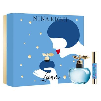 Kit 1 Perfume Feminino Nina Ricci Luna EDT 80ml + 1 Batom Lipstick Luna