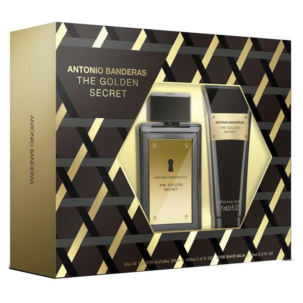 Kit 1 Perfume Masculino The Golden Secret Antonio Banderas 100ml + 1 Pós Barba 75ml