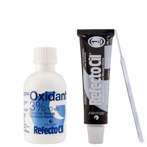 Kit 1 Refectocil Preto Nº 1 + Oxidante 50 Ml