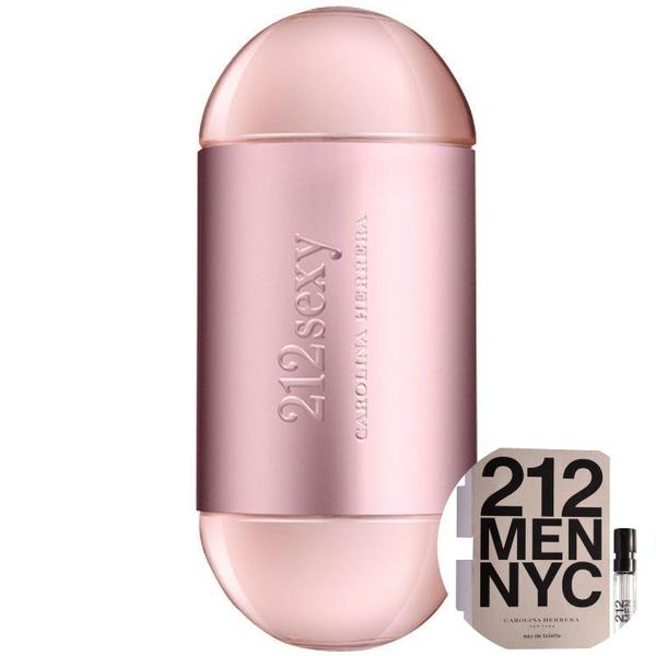KIT 212 Sexy Carolina Herrera Eau de Parfum - Perfume Feminino 100ml+212 Men NYC Eau de Toilette