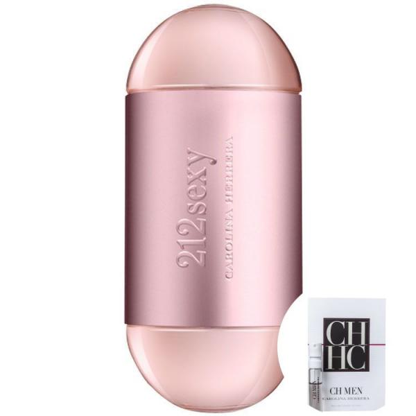 KIT 212 Sexy Carolina Herrera Eau de Parfum - Perfume Feminino 100ml+CH Men Eau de Toilette