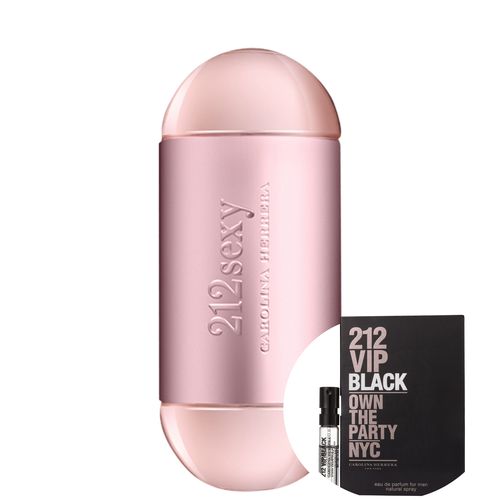 Kit 212 Sexy Carolina Herrera Eau de Parfum - Perfume Feminino 60ml+212 Vip Black Men