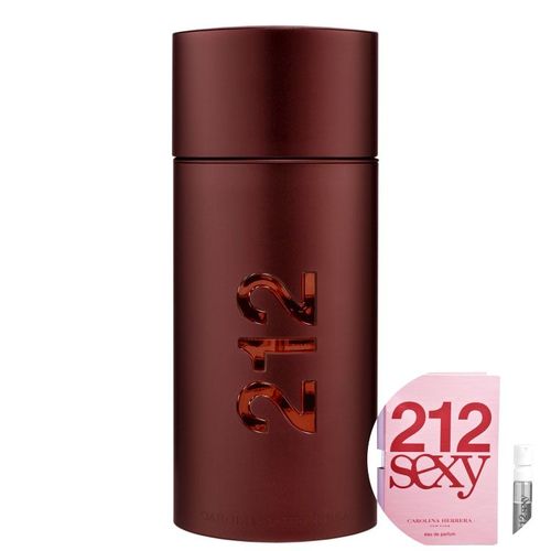 Kit 212 Sexy Men Carolina Herrera Eau de Toilette - Perfume Masculino 100ml+212 Sexy Eau de Parfum