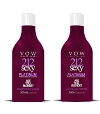 Kit 212 Sexy Platinum Vow Shampoo 300ml e Máscara 300g