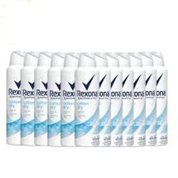 Kit 12 UNIDADES Desodorante Rexona Motion Sense Cotton Dry Aerosol - Antitranspirante Feminino 150ml