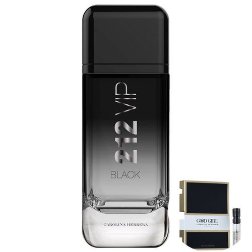 Kit 212 Vip Black Carolina Herrera Eau de Parfum - Perfume Masculino 200ml+good Girl Eau de Parfum