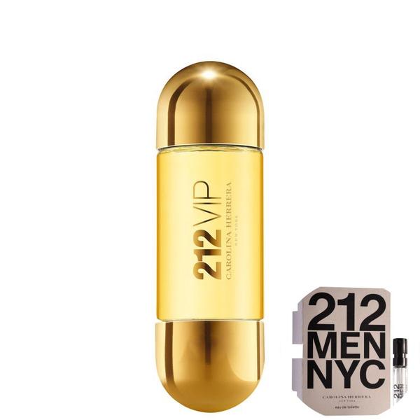 Kit 212 Vip Carolina Herrera Eau de Parfum - Perfume Feminino 30ml+212 Men Nyc Eau de Toilette