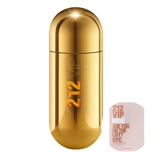 Kit 212 Vip Carolina Herrera Eau de Parfum - Perfume Feminino 125ml+212 Vip Rosé Eau de Parfum