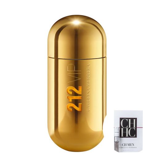 Kit 212 Vip Carolina Herrera Eau de Parfum - Perfume Feminino 50ml+ch Men Eau de Toilette