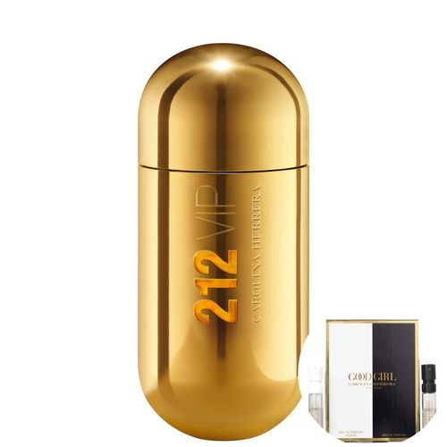 Kit 212 Vip Carolina Herrera Eau de Parfum - Perfume Feminino 50ml+good Girl e Good Girl Légère