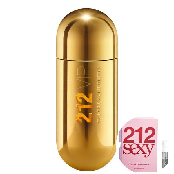 KIT 212 VIP Carolina Herrera Eau de Parfum - Perfume Feminino 80ml+212 Sexy Eau de Parfum