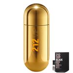 Kit 212 Vip Carolina Herrera Eau de Parfum - Perfume Feminino 80ml+212 Vip Black Men