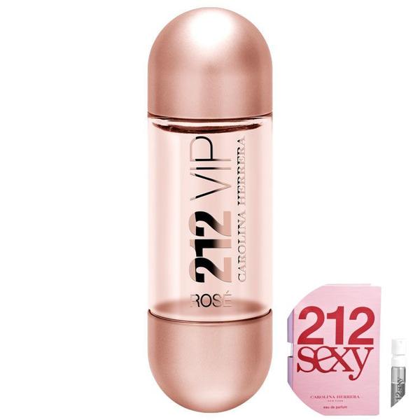 KIT 212 VIP Rosé Carolina Herrera Eau de Parfum - Perfume Feminino 30ml+212 Sexy Eau de Parfum