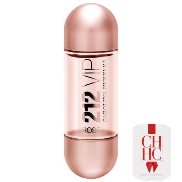 KIT 212 VIP Rosé Carolina Herrera Eau de Parfum - Perfume Feminino 30ml+CH- Perfume Feminino