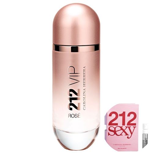 Kit 212 Vip Rosé Carolina Herrera Eau de Parfum - Perfume Feminino 125ml+212 Sexy Eau de Parfum