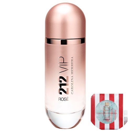 Kit 212 Vip Rosé Carolina Herrera Eau de Parfum - Perfume Feminino 125ml+ch L’eau de Toilette