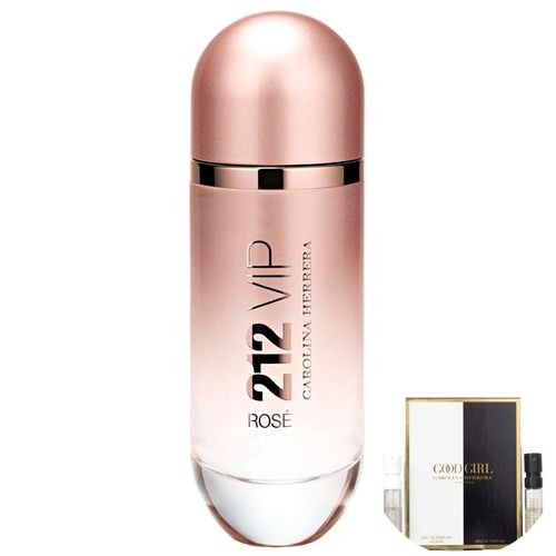 Kit 212 Vip Rosé Carolina Herrera Eau de Parfum-perfume Feminino 125ml+good Girl e Good Girl Légère