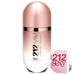 Kit 212 Vip Rosé Carolina Herrera Eau de Parfum - Perfume Feminino 80ml+212 Sexy Eau de Parfum