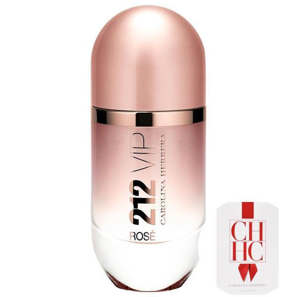 KIT 212 VIP Rosé Carolina Herrera Eau de Parfum - Perfume Feminino 80ml+CH- Perfume Feminino