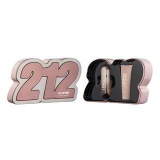 Kit 212 Vip Rosé Eau de Parfum Carolina Herrera - Perfume Feminino 50ml + Loção Corporal Kit