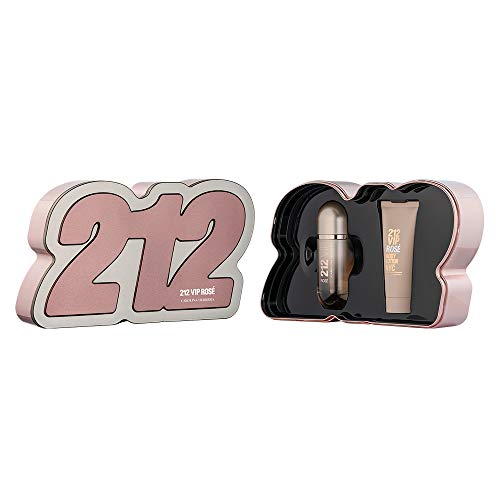 Kit 212 Vip Rosé Eau de Parfum Carolina Herrera - Perfume Feminino 80ml + Loção Corporal Kit