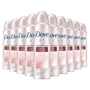 Kit 10 Desodorante Dove Aerosol Feminino Dermo Aclarant 100g