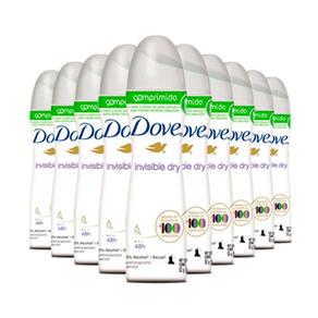 Kit 10 Desodorante Dove Comprimido Aerosol Invisible Dry 53g