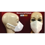 Kit 10 Mascaras de Proteção Feltro Tnt Duplo Lavável Azul