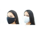 Kit 10 Máscaras de tecido Lavável algodão com elastano Reutilizável Confortável com Forro anti-vírus não descartável Branco Azul Cinza e Chumbo