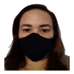 Kit 10 Mascaras De Proteção Dupla Camada. Lavavel, Não Descartavel. Preta Azul Ou Rosa