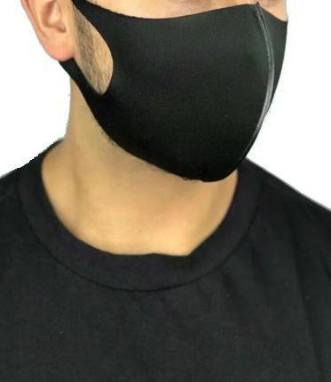 Kit 10 Máscaras Tecido Neoprene Ninja Lavável Reutilizável Preto - Lynx Produções Artistica