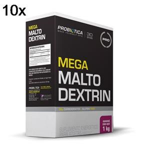 Kit 10X Mega Maltodextrin - 1 Kg Guaraná com Açaí - Probiótica