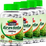 Kit 4 Graviola 1000mg 180 Comprimidos Lauton Nutrition