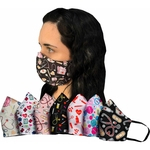 Kit 4 Mascaras de Tecido Tricoline Duplo Lavavel e Reutilizavel o tecido seca super rapido costuras reforçadas estampas vivas