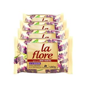 Kit 4 Sabonete La Flore Davene Flor de Lavanda 180g
