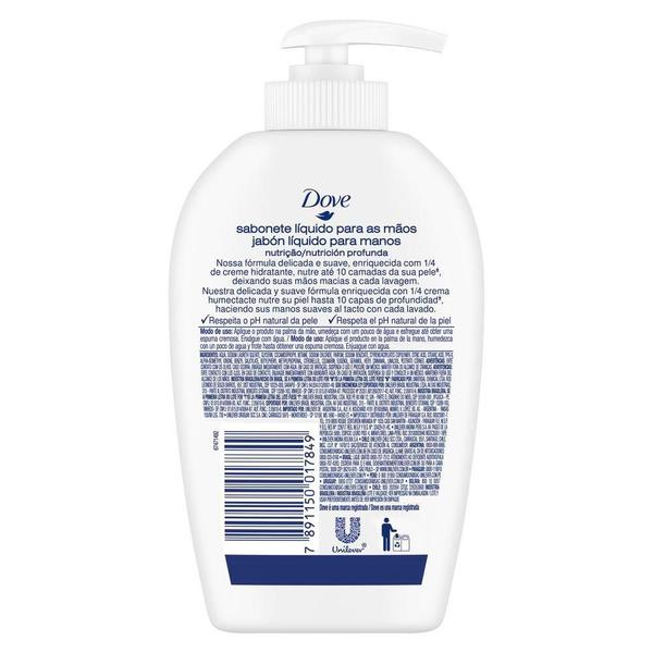 Kit 4 Sabonetes Líquido Dove para as Mãos Handwash Beauty Cream 250ml