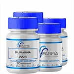 Kit 4 Silimarina 200Mg Ffarma 60 Comprimidos