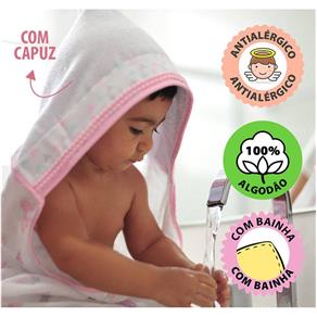 Kit 4 - Toalha de Banho Fralda/ Pano de Boca Enxoval de Bebê Antialérgico 100% Algodão 150 Fios Unicórnio