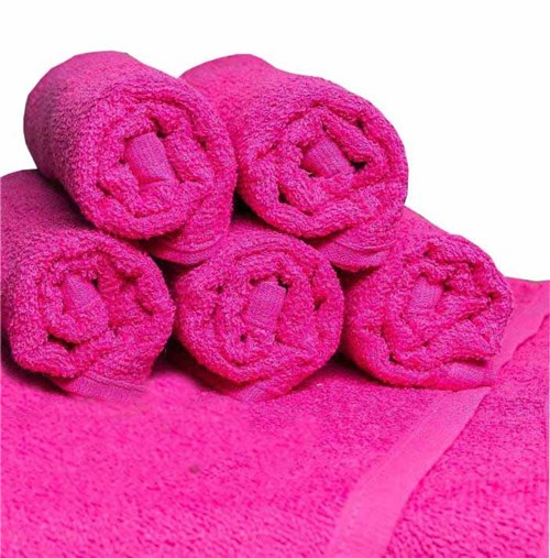 Kit 45 Toalhas Lavabo para Manicure Salão de Beleza Pink