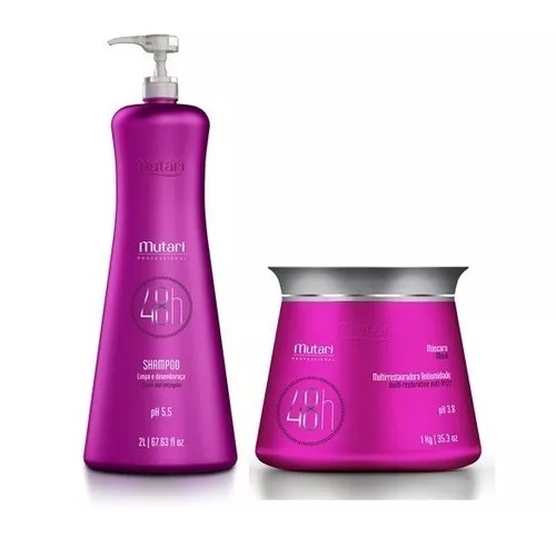 Kit 48H - Mutari Professional - Shampoo 2000mL e Máscara 1000g