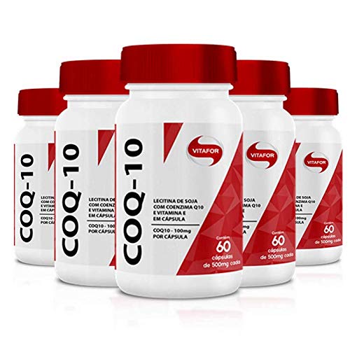 Kit 5 Coenzima COQ-10 Vitafor 60 Cápsulas