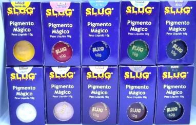 Kit 5 Cores de Pigmentos Magico Slug 10 Gr