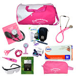 Kit 5 de Enfermagem com Aparelho de Pressão - Pink