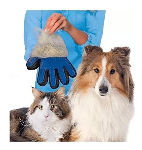 Kit 5 Luva Escova Magnética Tira Pelos dos Pets Cães e Gatos