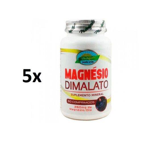 Kit 5 Magnesio Dimalato 1000mg 180 Comprimidos