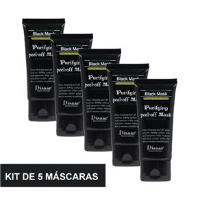 Kit 5 Máscara Preta Removedora de Cravos Black Mask Shills 50ML