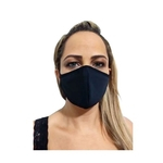 Máscara Facial De Pano Lavável 2 Camadas Para Proteção
