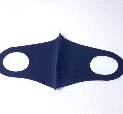 Kit 10 Máscaras Tecido Ninja Lavável Reutilizável Azul Marinho - Lynx Produções Artistica